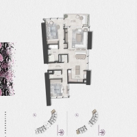 Cavalli Casa Apartments 2 Bedroom Floor Plan 2