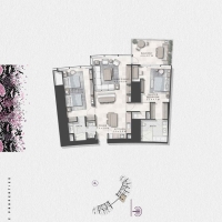 Cavalli Casa Apartments 2 Bedroom Floor Plan