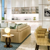 Living Room at Damac Cavalli Casa Apartments