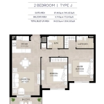 The Hamilton 2 Bedroom Apartment Floor Plan