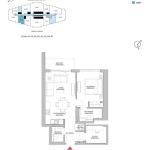 320 Riverside Crescent 1 Bedroom Apartments Floor Plan 1