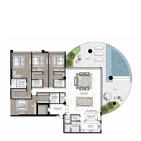 4 Bedroom Apartment Floor Plan at Skyluxe Collection 2