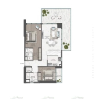 Golf Greens 2 Bedroom Apartment Floor Plan 3