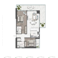 Golf Greens 2 Bedroom Apartment Floor Plan 4