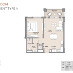 Lamtara 1 bedroom apartment floor plan 5