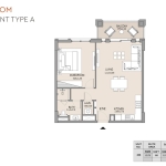 Lamtara 1 bedroom apartment floor plan 6