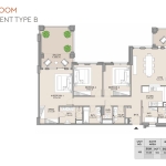 Lamtara 3 bedroom apartment floor plan