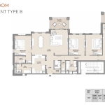 Lamtara 4 bedroom apartment floor plan 3