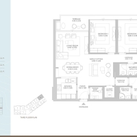 Nakheel Rixos 3 Bedroom Apartment Floor Plan 4