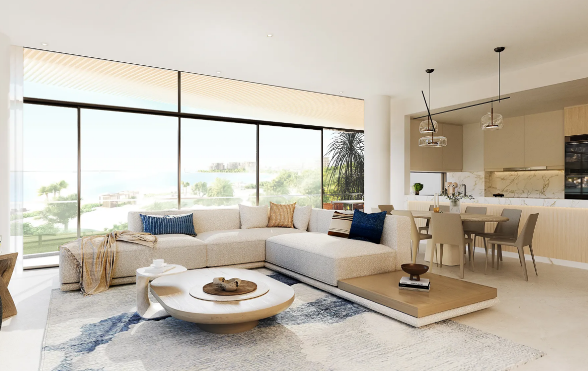 View of Nakheel Rixos Luxury Waterfront Apartments at Dubai Islands