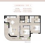 The Mayfair 2 bedroom Apartment Floor Plan