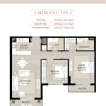 The Mayfair 2 bedroom Apartment Floor Plan 2