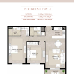 The Mayfair 2 bedroom Apartment Floor Plan 3