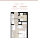 The Mayfair Studio Apartment Floor Plan