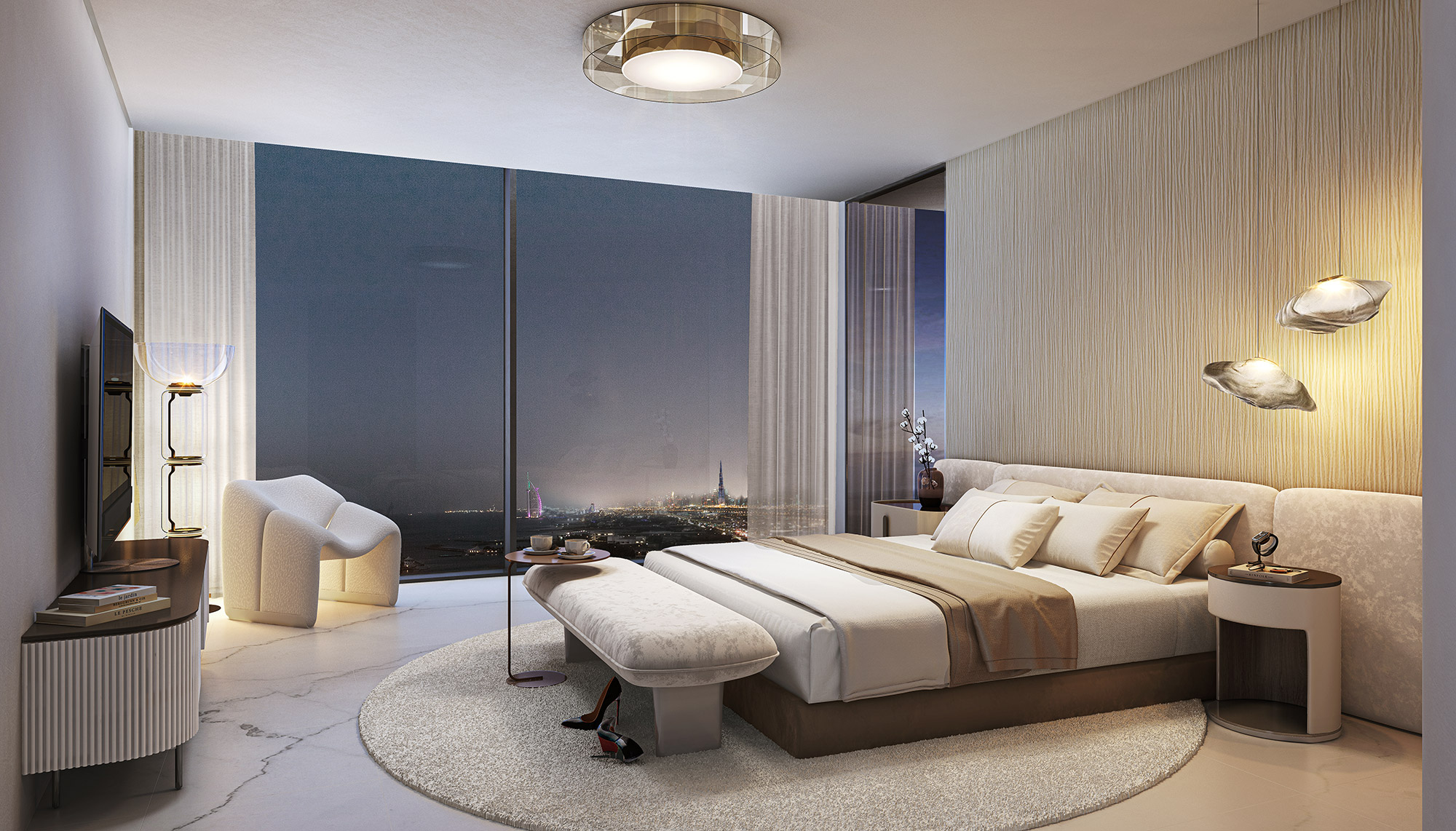Bedroom at Nakheel Palm Beach Towers