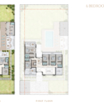 Damac Farmhouse 6 Bedroom with Maid and Driver room floor plan