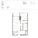 Palm Beach Towers 1 Bedroom Apartment Floor Plan 3