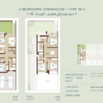 La Rosa 4 Bedroom Townhouse Floor Plan