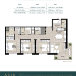 Aria Town Square 3 Bedroom Apartment Floor Plan
