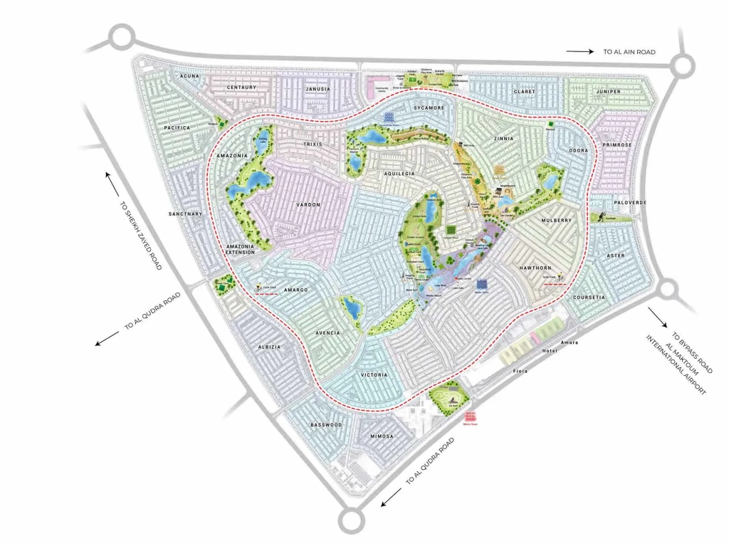 Park Greens at Damac Hills 2 Master Plan