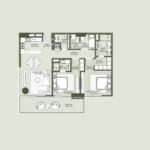 2 Bedroom Type A Central Park Plaza at City Walk by Meraas