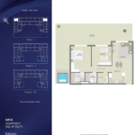 Pearlz Apartments by Danube 2BR-T1 floor plan