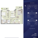 Pearlz Apartments by Danube 2BR-T1A floor plan