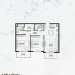 Pearlz Apartments by Danube 2BR+Study floor plan