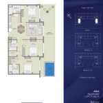 Pearlz Apartments by Danube 3BR-T1 floor plan