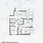 Pearlz Apartments by Danube 3BR+personal pool floor plan